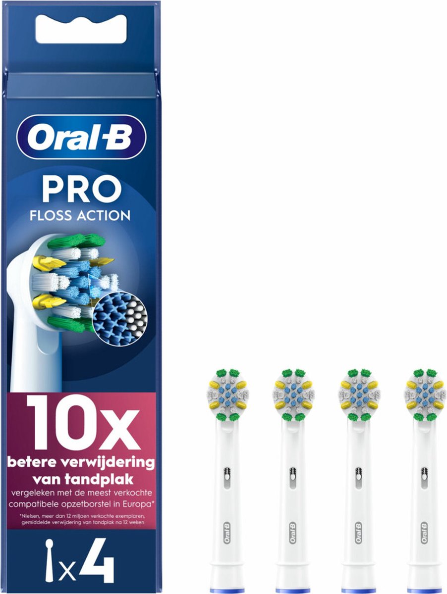 6x Oral-B Opzetborstels FlossAction Wit 4 stuks
