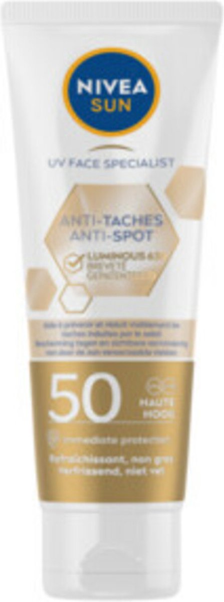 12x Nivea Sun Face Luminous Zonnecrème SPF 50 40 ml