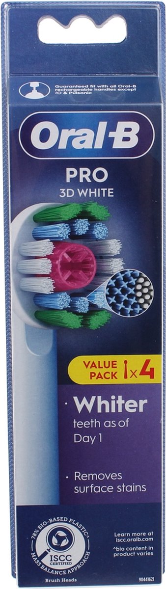 6x Oral-B Opzetborstels Pro 3D White 4 stuks