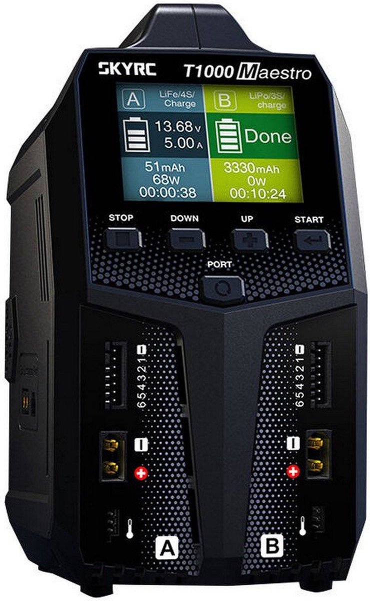 SkyRC T1000 Maestro AC/DC Duo charger (AC 450W DC 1000W)