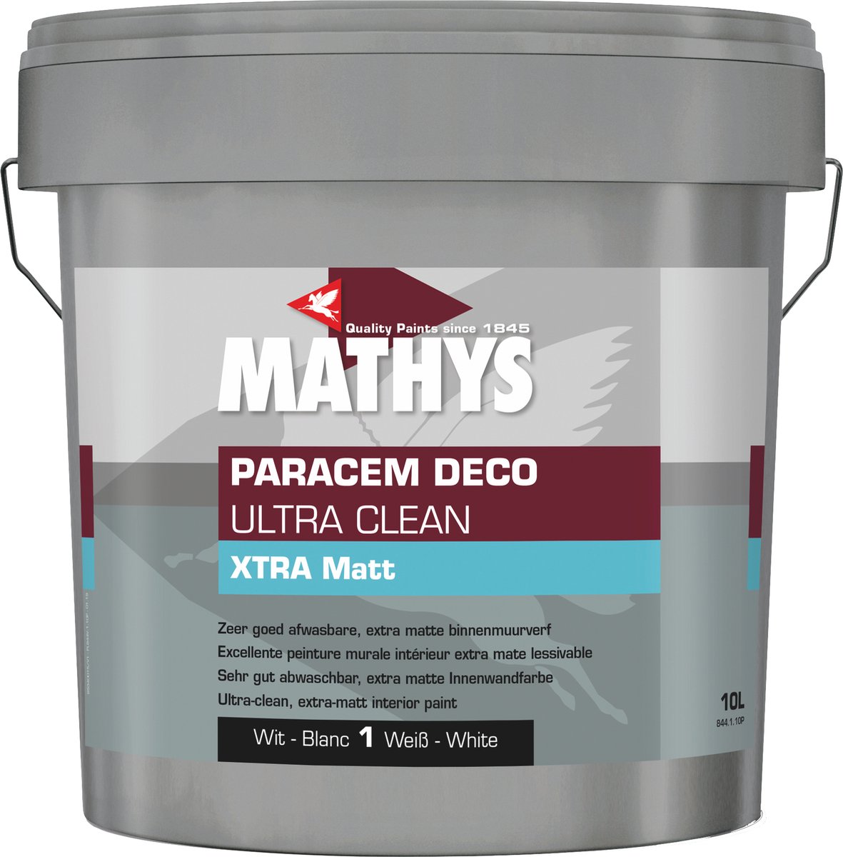 Mathys Paracem Deco Ultra Clean Xtra Mat - Op Kleur Gemengd - 10L