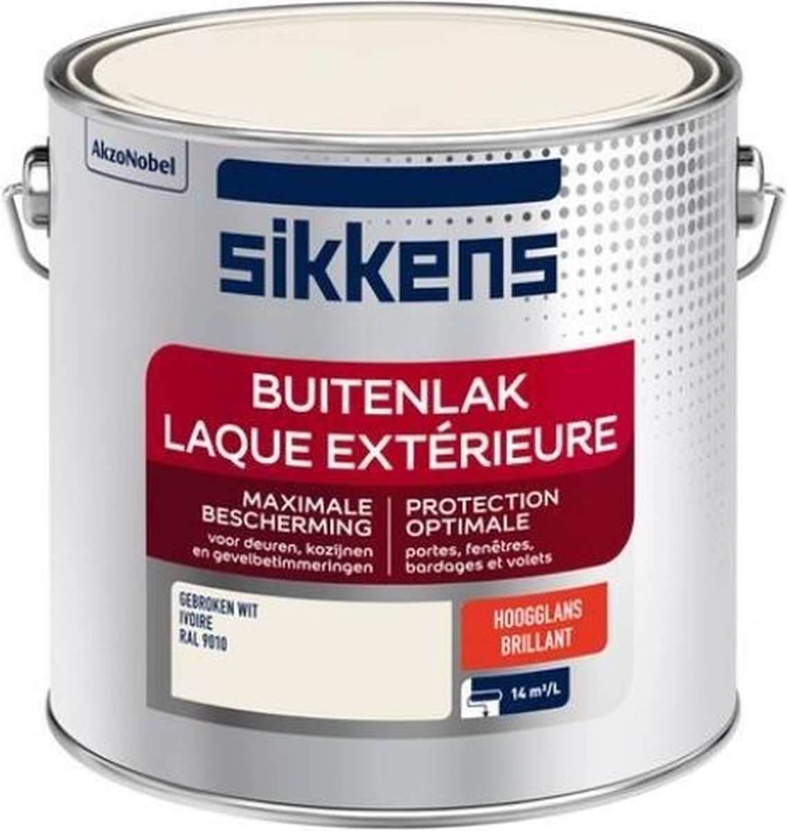 Sikkens Buitenlak Hoogglans - Ral 9010 - 2,5L