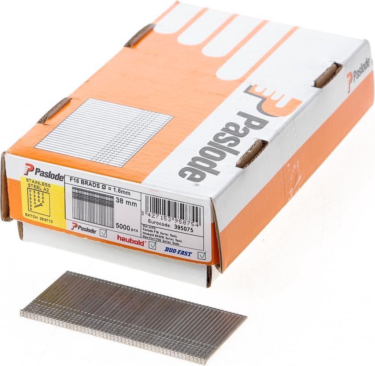 Paslode 395075 Afwerknagel - F16-38mm - Inox A2 (5000st)