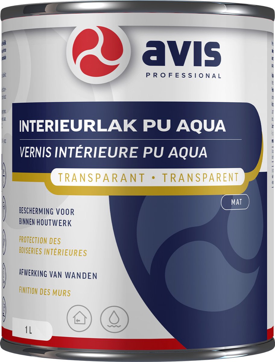 Avis Interieurlak PU Aqua Mat - 2,5L