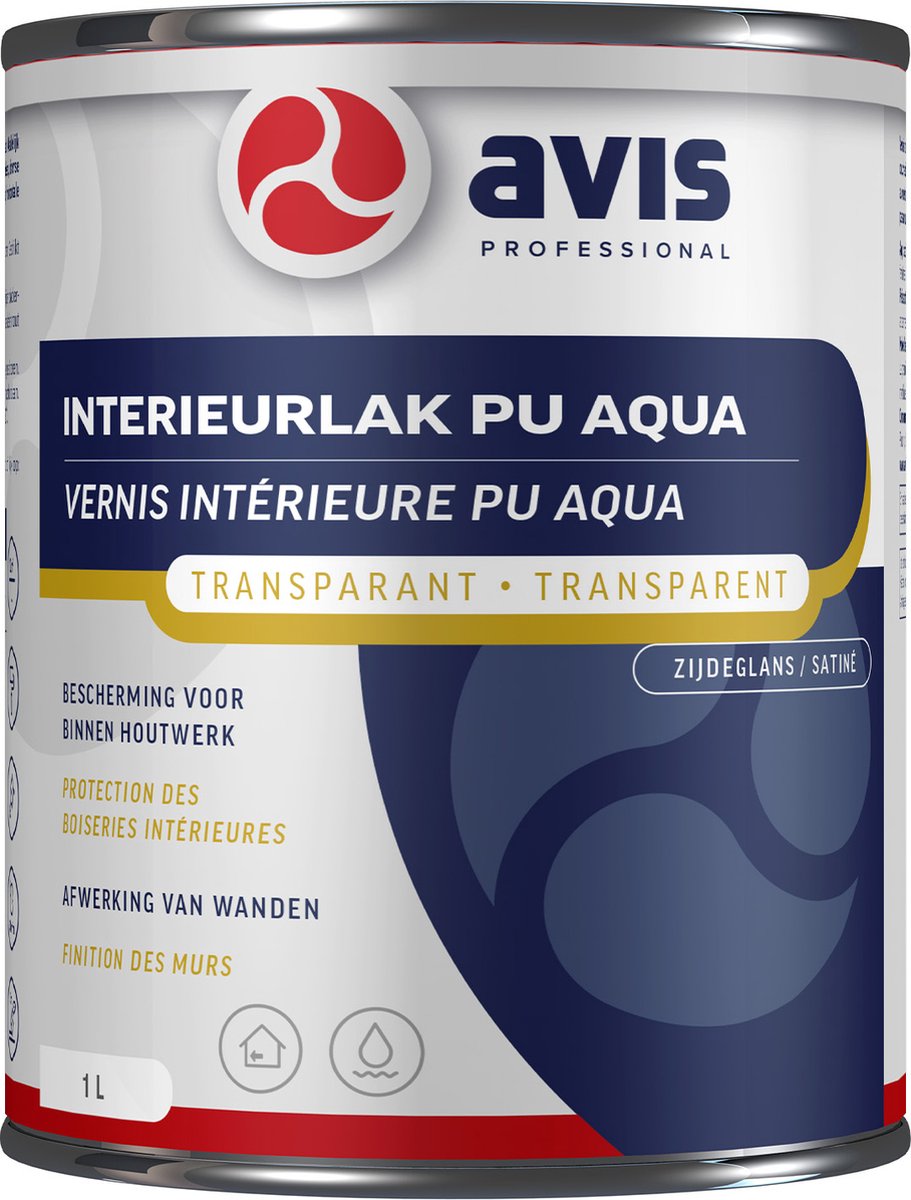 Avis Interieurlak PU Aqua Zijdeglans - 2,5L