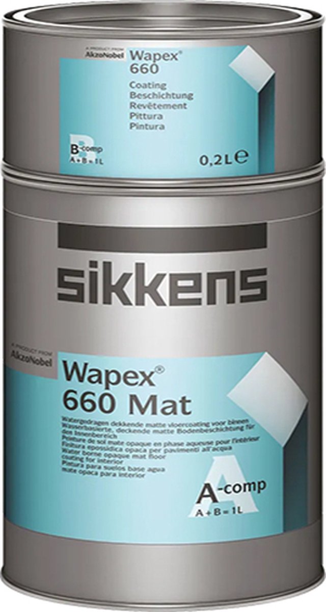 Sikkens Wapex 660 Mat Vloercoating - Op Kleur Gemengd - 5L