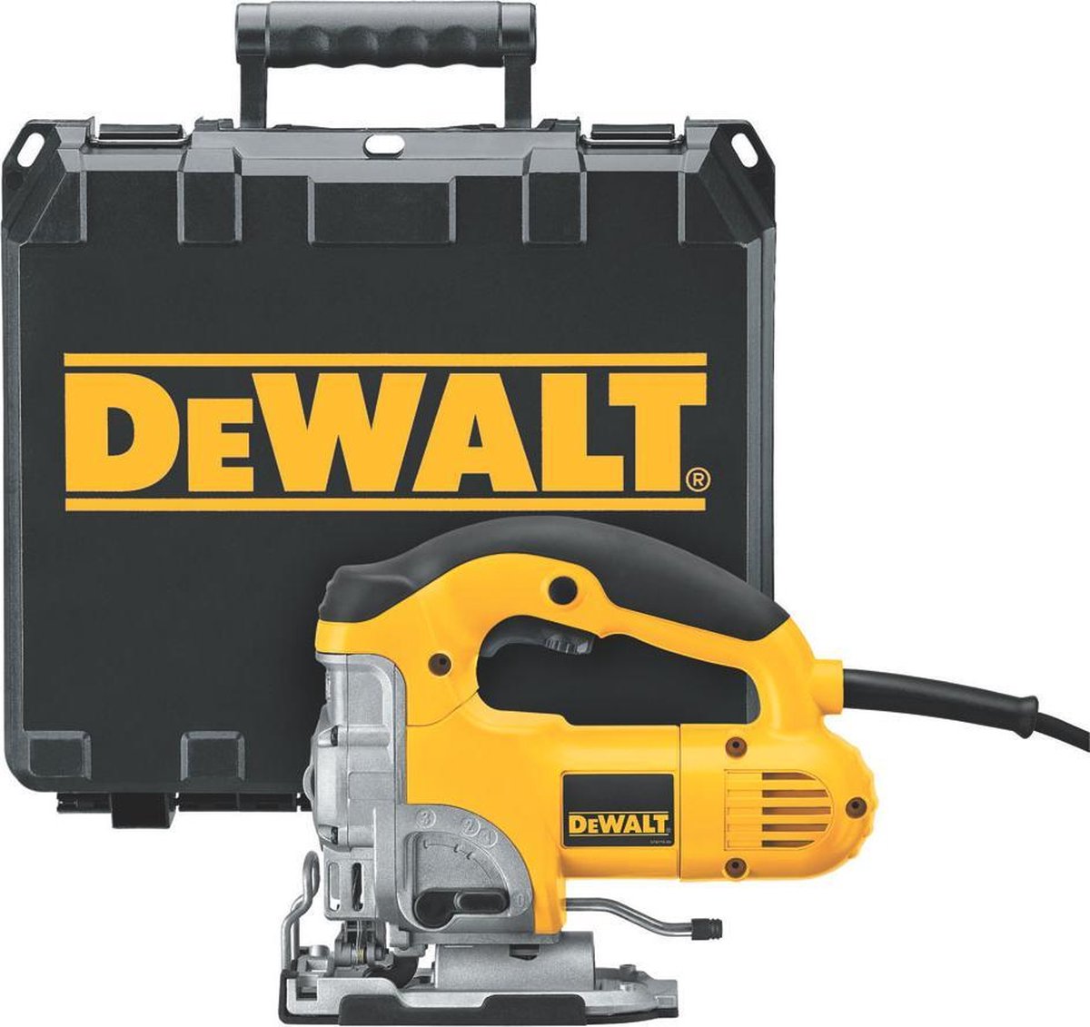 DeWALT DW331K Decoupeerzaag In Koffer - 701W - D-greep - Variabel