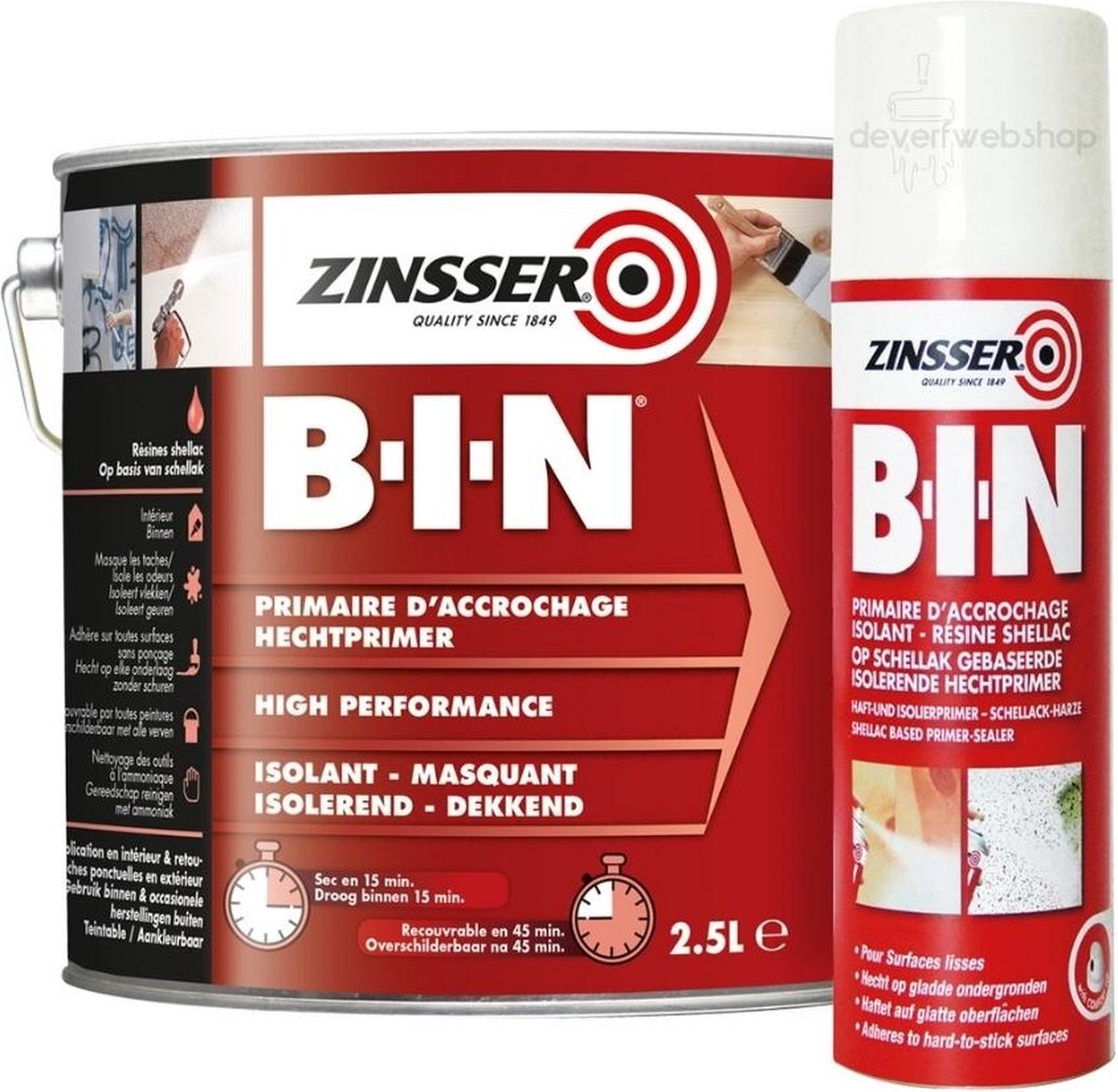Zinsser Bin Mat - Primer - Wit - 10L