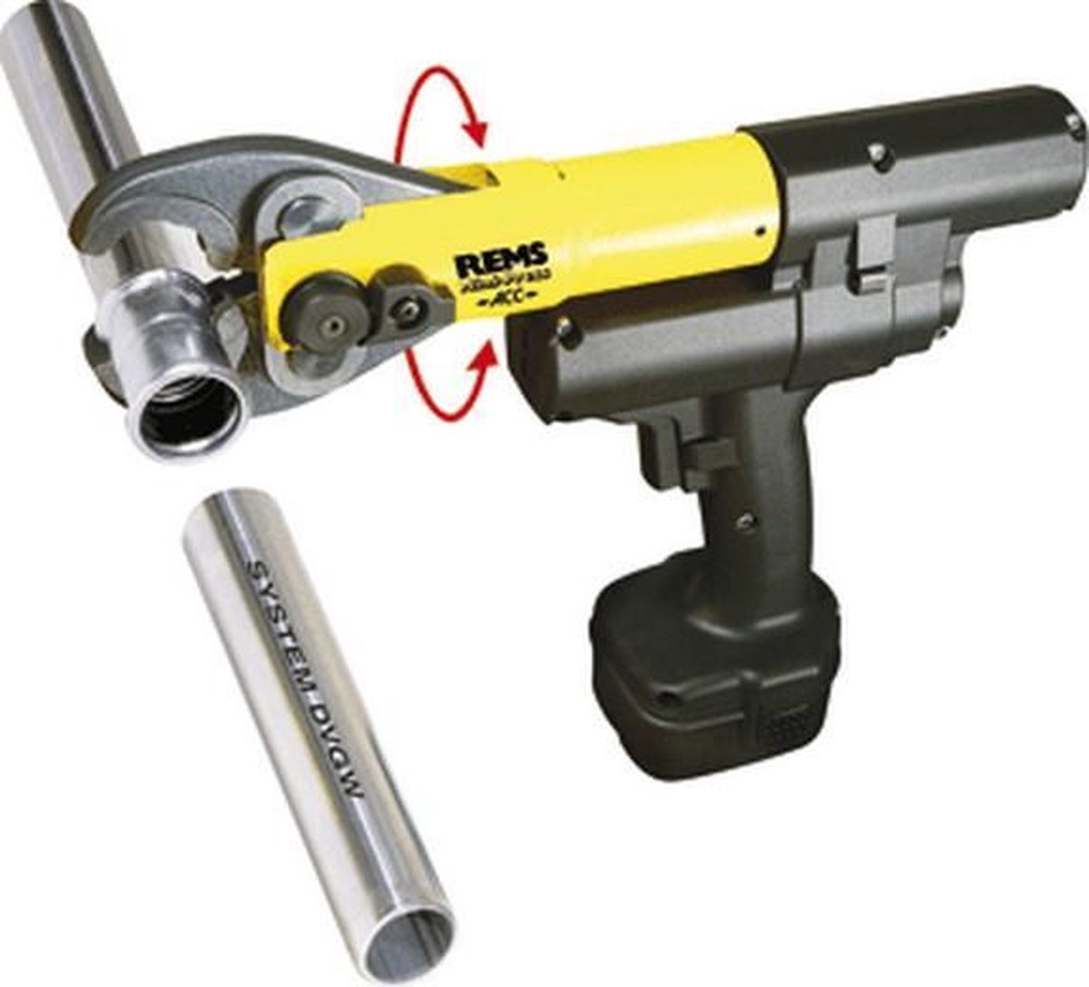 Rems 578012 Mini-Press ACC Li-Ion 14.4V Accu Radiaalpersmachine Set (1x 2,5Ah Accu) In Koffer
