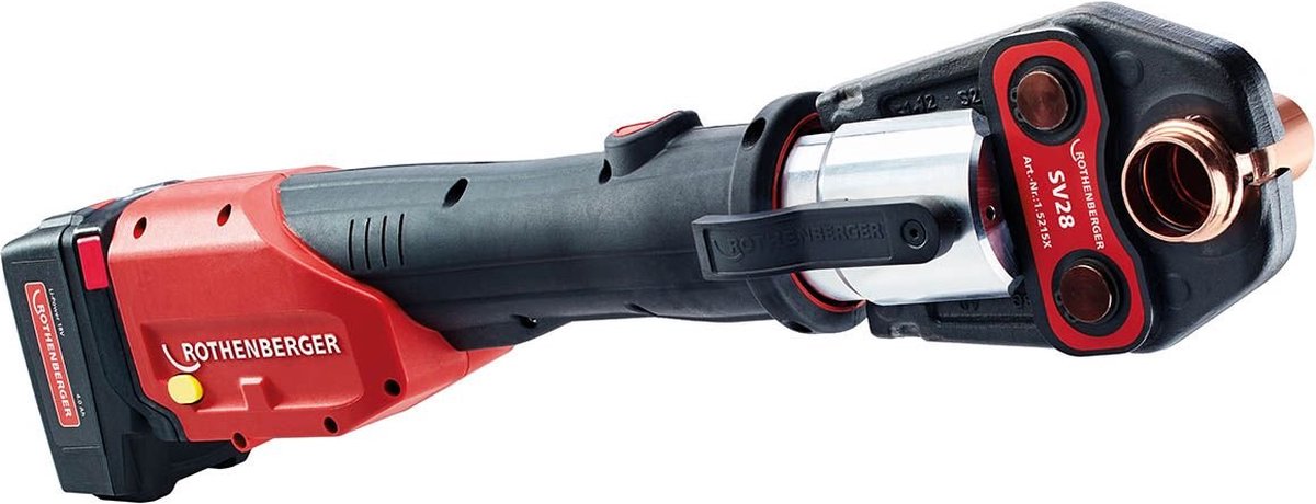 Rothenberger Romax 4000 18V Li-ion Accuperstang Set (1x 4.0Ah Accu) Incl. TH16-20-25 Persbekken In Koffer