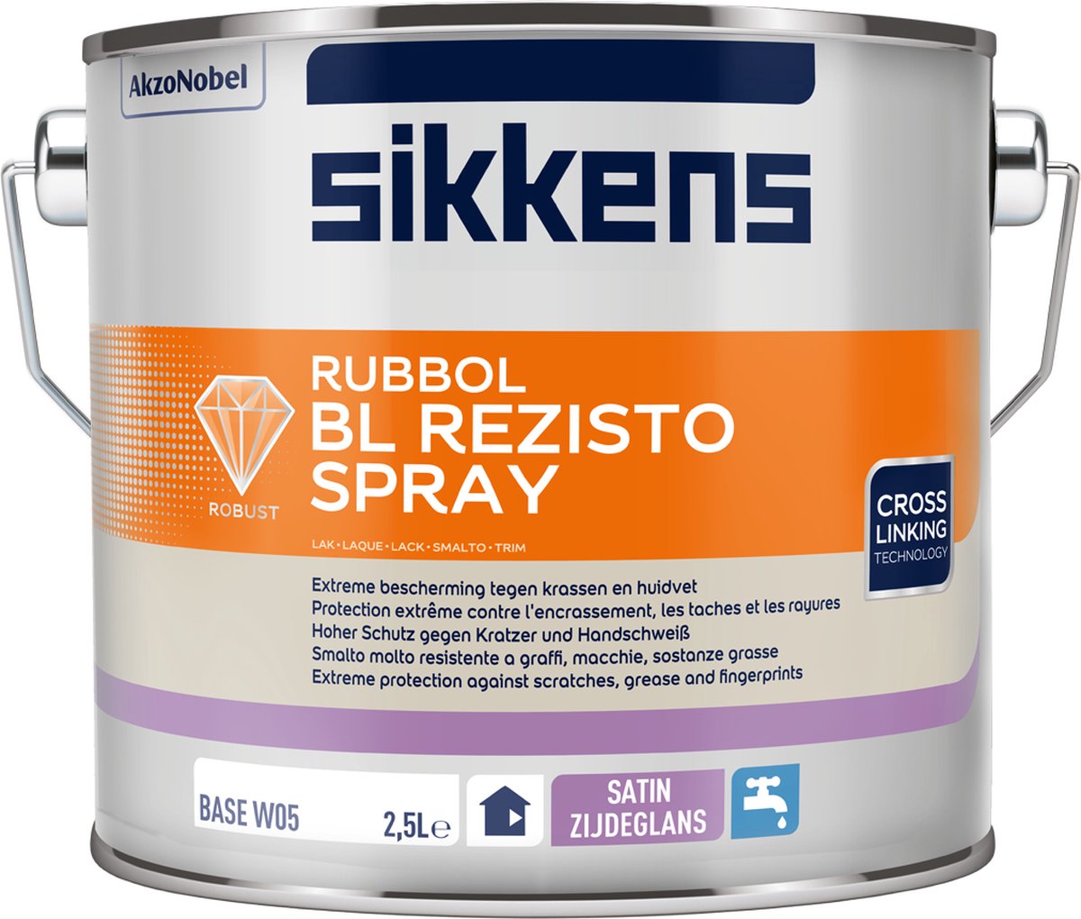 Sikkens Rubbol BL Rezisto Spray - Op Kleur Gemengd - 2.5L