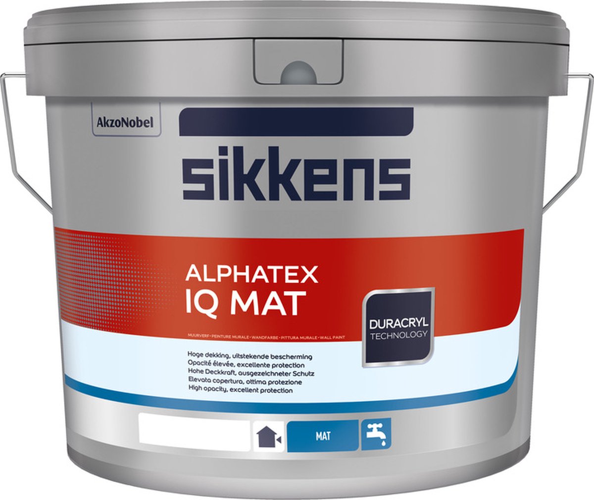 Sikkens Alphatex IQ Mat - Op Kleur Gemengd - 10L