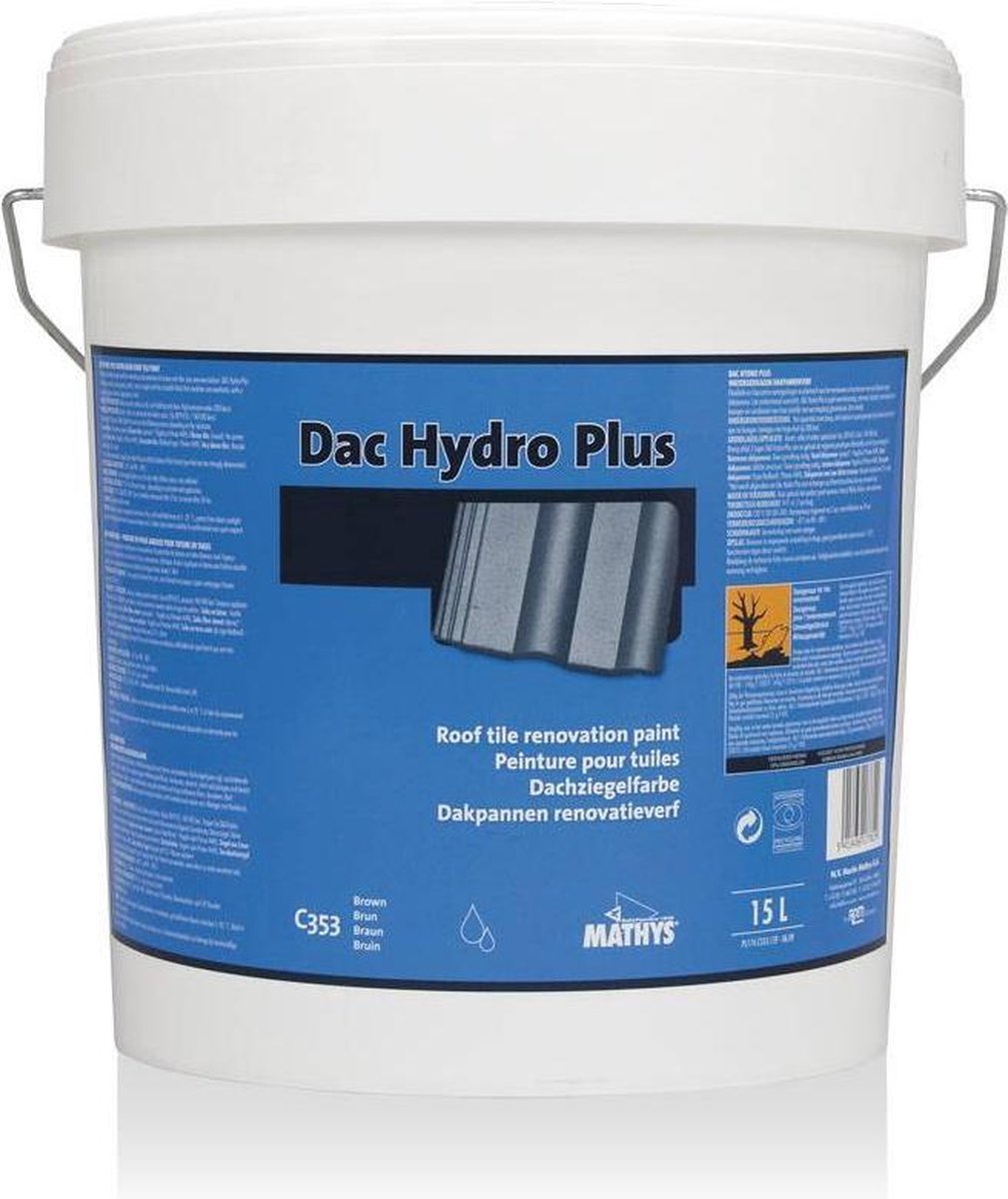 Rust-Oleum Dac-Hydro Plus - Dakpannenrood - 15L