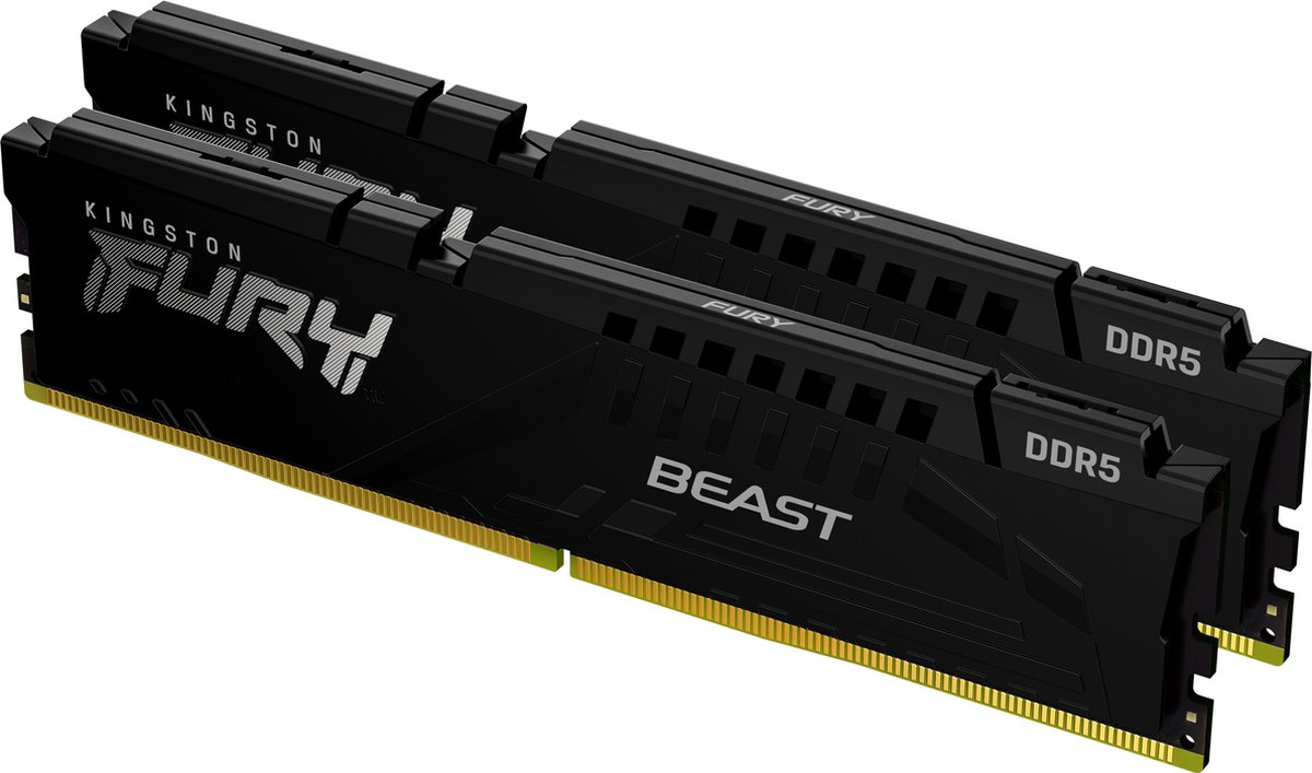 Kingston CL30 FURY Beast EXPO Werkgeheugenset voor PC DDR5 64 GB 2 x 32 GB Non-ECC 288-pins DIMM CL30 KF560C30BBEK2-64