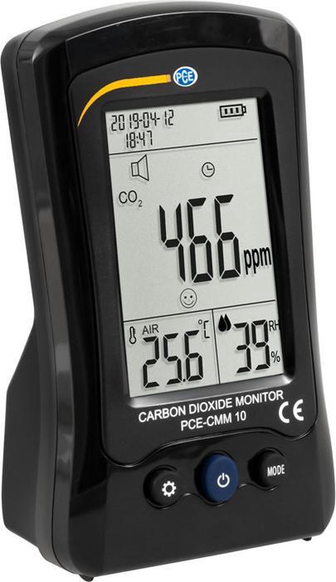 PCE Instruments Kooldioxidemeter Temperatuur, Luchtvochtigheid, Koolstofdioxide