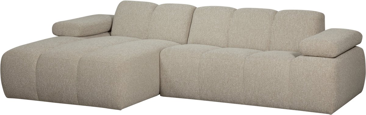 WOOOD Exclusive Mojo Bank Chaise Longue Links Bouclé Beige