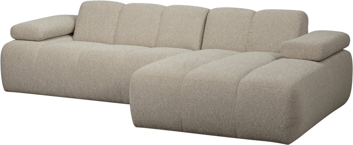 WOOOD Exclusive Mojo Bank Chaise Longue Rechts Bouclé Beige