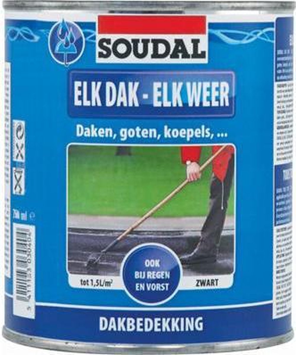 Soudal Elk Dak - Elk Weer | Zwart | 10 l - 101477