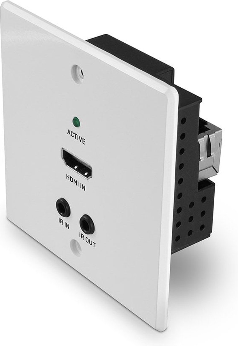 LINDY 70m Cat.6 HDMI 4K60, IR & RS-232 HDBaseT UK Wall Plate Extender, Transmitter Extender (verlenging) HDMI, IR (3.5 mm Jackplug) 70 m