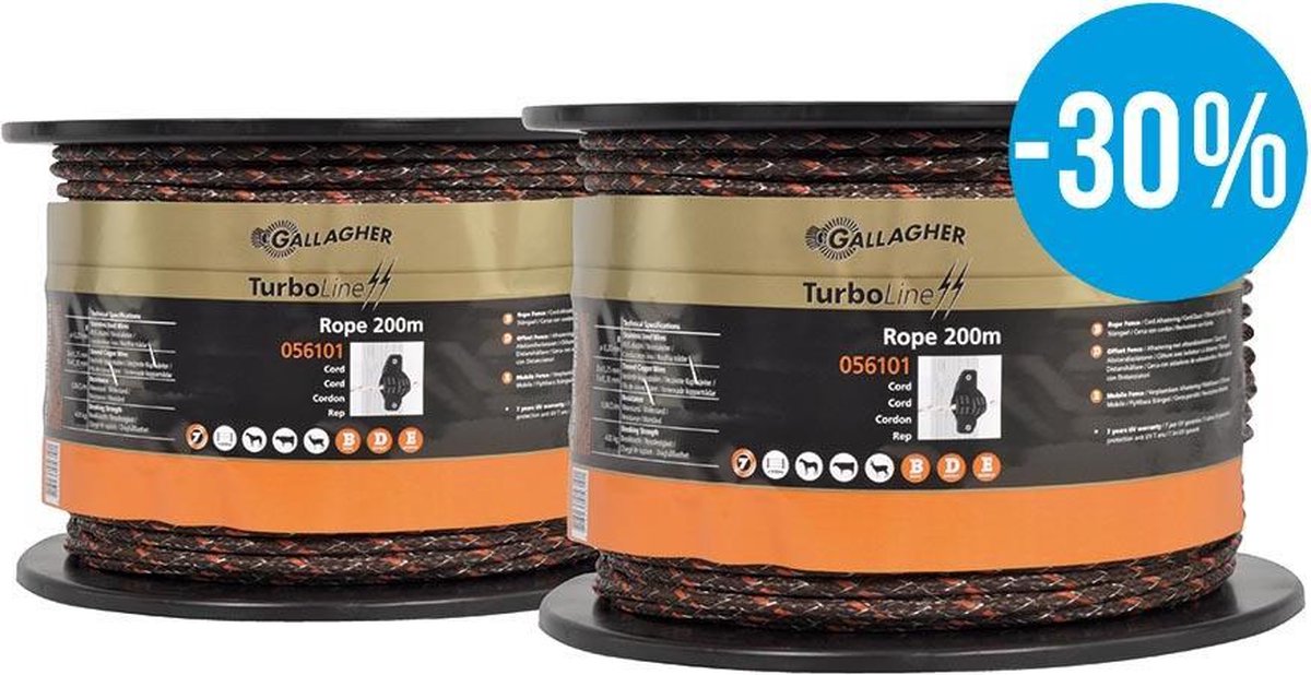Gallagher Duopack TurboLine cord terra 2x200m - 069309 069309