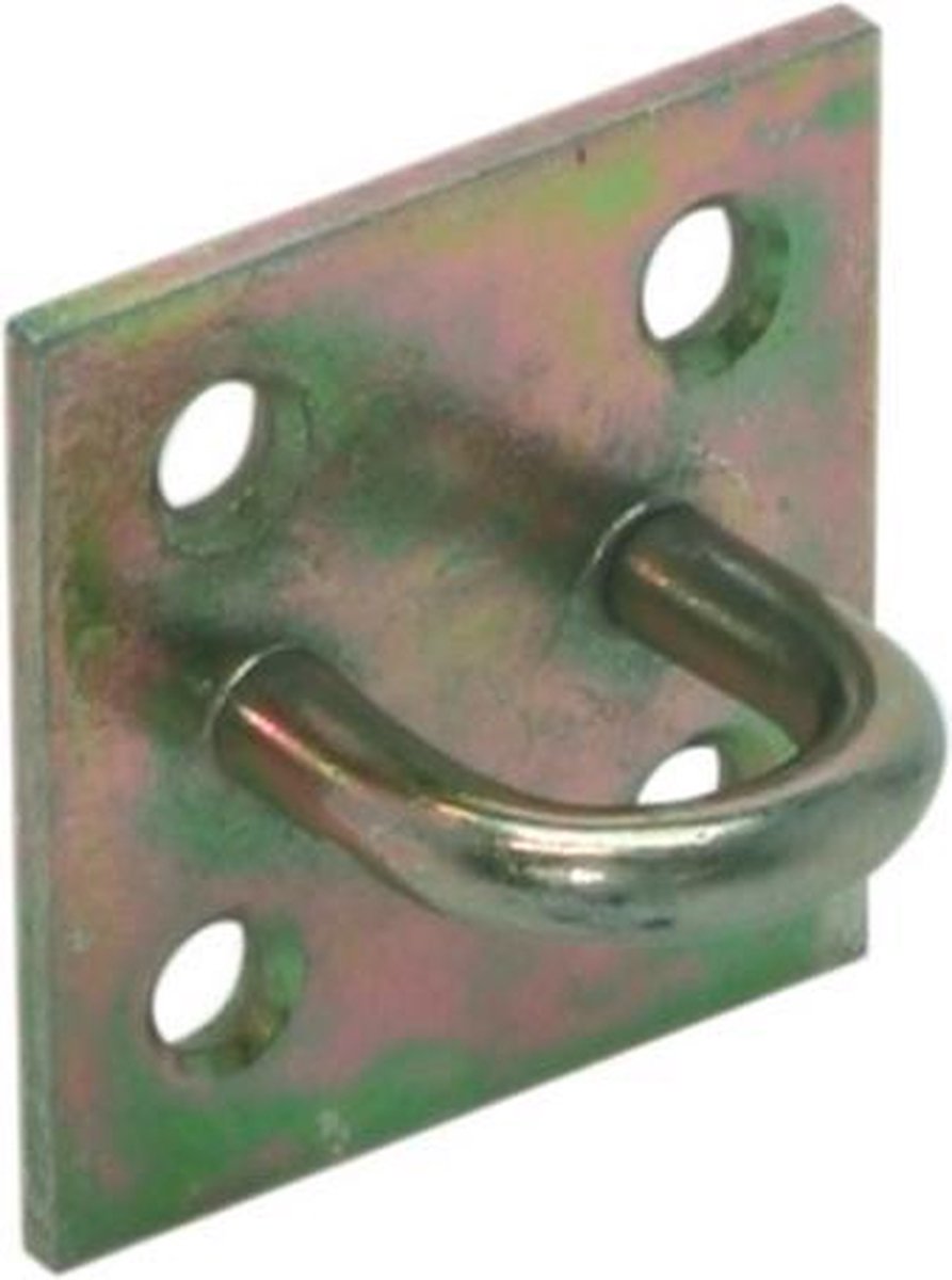 GB slotoog op grondplaat 40x40x2.5 verzinkt | 50 stuks - 17237469