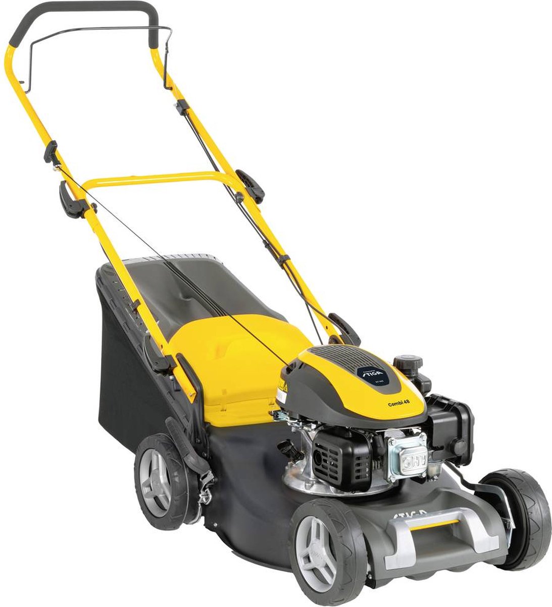 Stiga COMBI 48 Benzine Grasmaaier | ST 140 OHV | 139 cc | 46 cm | 4-in-1 | 6 pos hoogteverstelling | ergo - 2L0481048/ST1