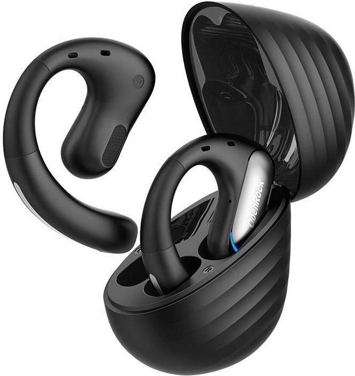 OneOdio OpenRock Pro T1 Ear Free koptelefoon Sport Bluetooth Stereo Zwart Oplaadbox, Oorbeugel, Waterbestendig