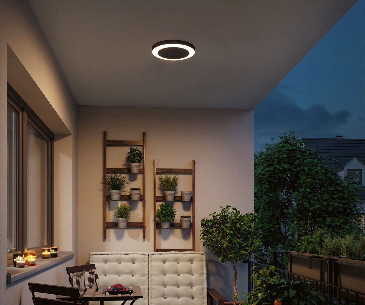 Paulmann Circula 94526 LED-buitenlamp met bewegingsmelder (wand) LED 14 W Antraciet