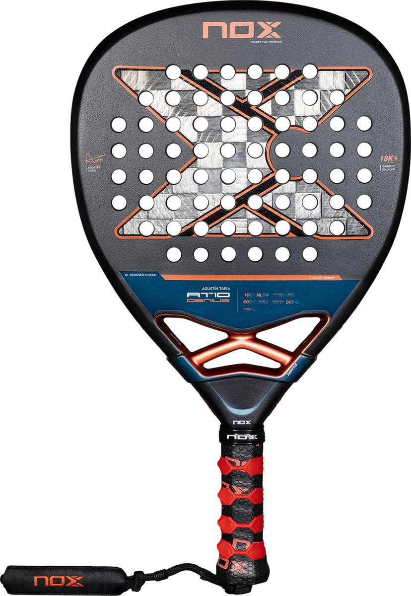 NOX AT10 Genius Attack 18K Alum 2025 by Agustín Tapia Padel Racket
