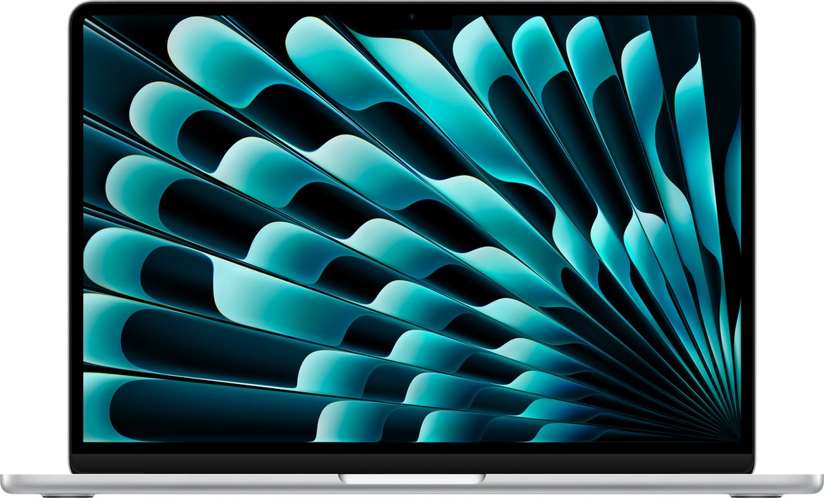 Apple Macbook Air (2024) Zilver - 13.6 Inch Apple M3 8-core GPu 8 Gb 256