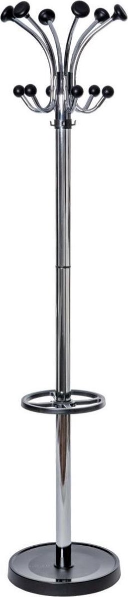 Maul Staande kapstok 9407796 MAULnebula Aantal haken: 20 (Ø x h) 41 cm x 176 cm Staal Zilver, Zwart 1 stuk(s)