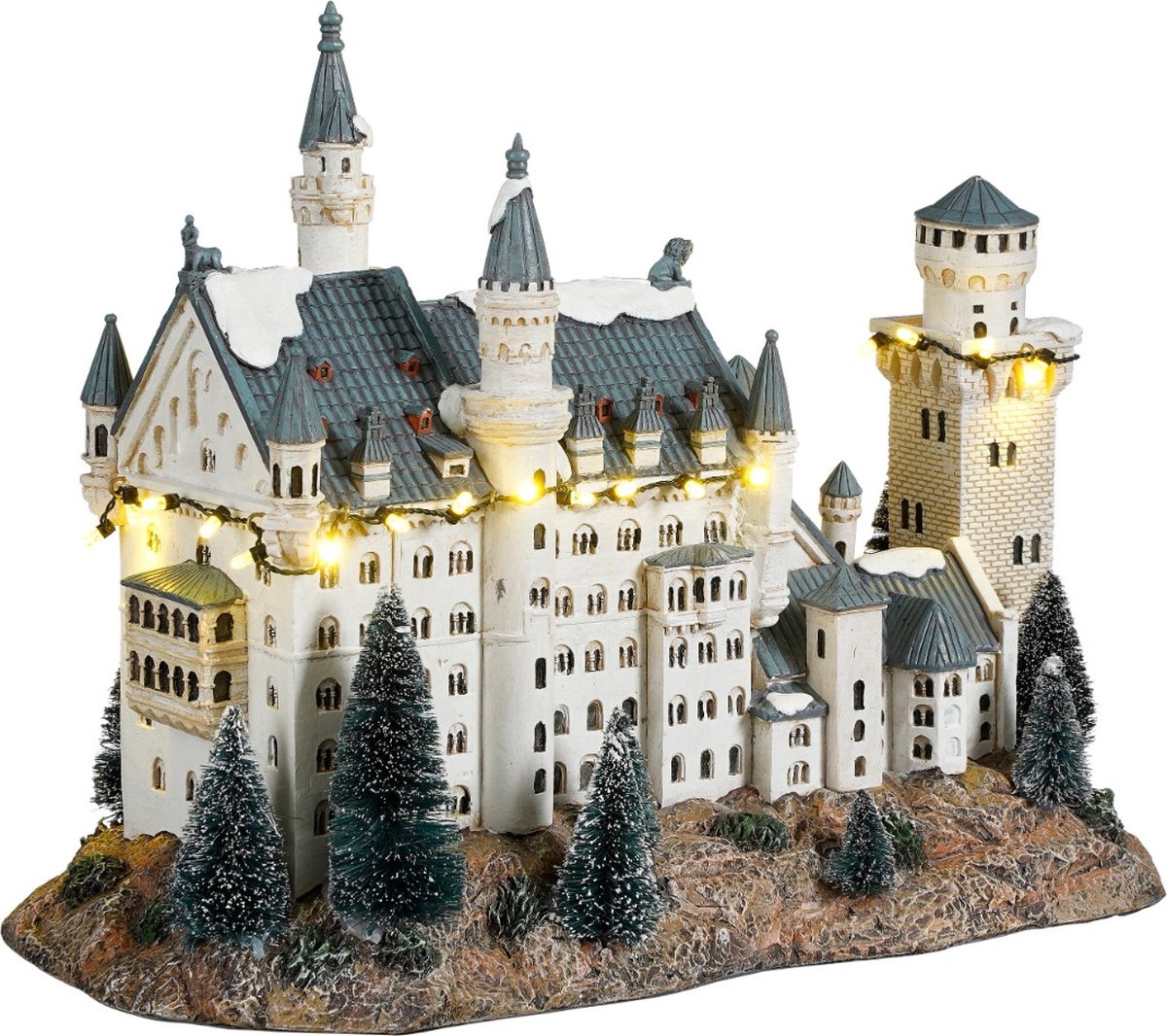 Schloss Neuschwanstein battery operated l32xb17xh25cm - Luville