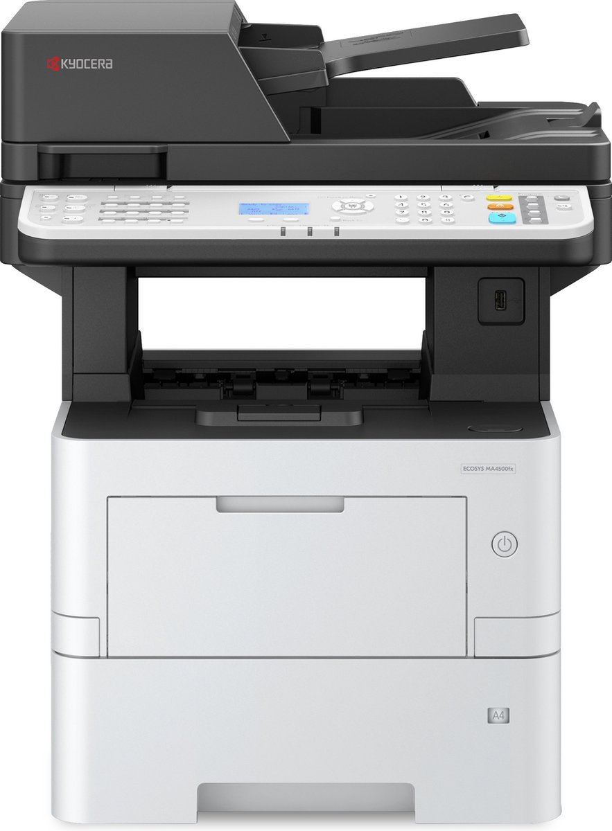 Kyocera ECOSYS MA4500fx Multifunctionele printer Laser, kleur Zwart/wit A4 Printen, scannen, kopiëren, faxen Duplex, LAN, USB