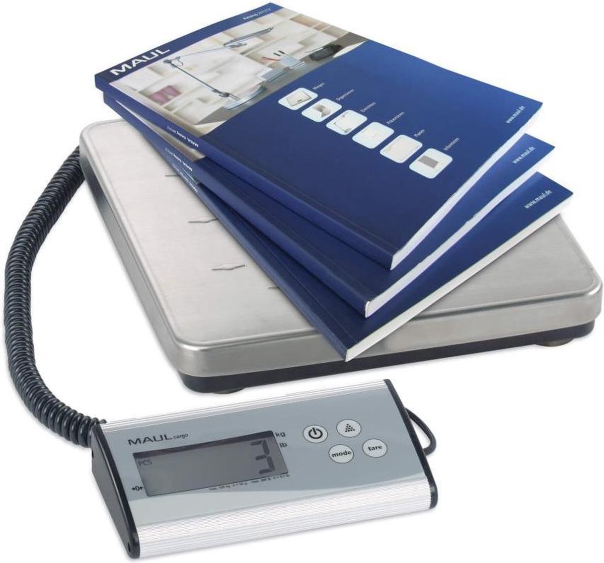 Maul Paketwaage MAULcargo, 120 kg, separates Bedienpult Pakketweegschaal Weegbereik (max.) 120000 g Resolutie 50 g