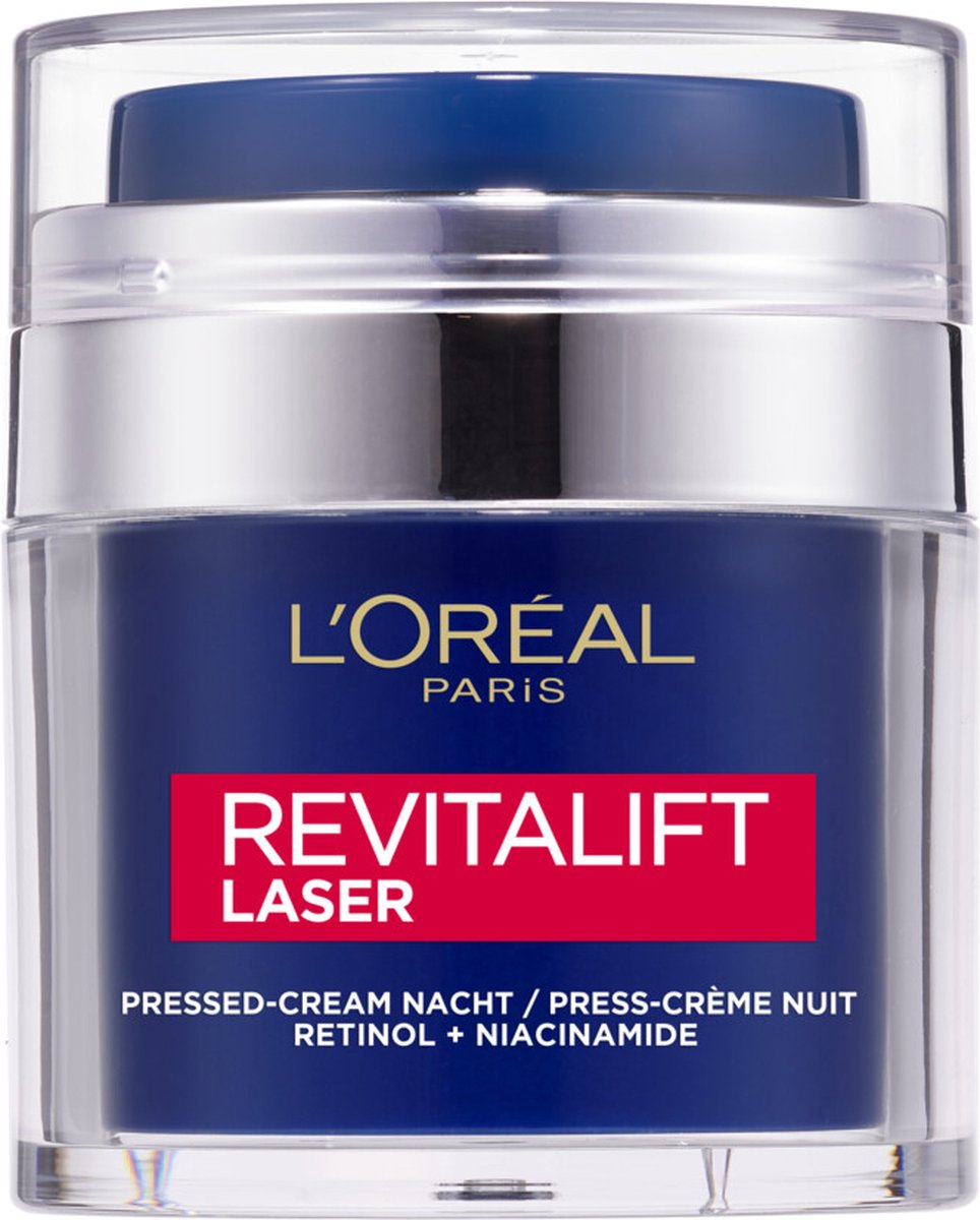 6x L'Oréal Revitalift Laser Pressed-Cream Nachtcrème 50 ml
