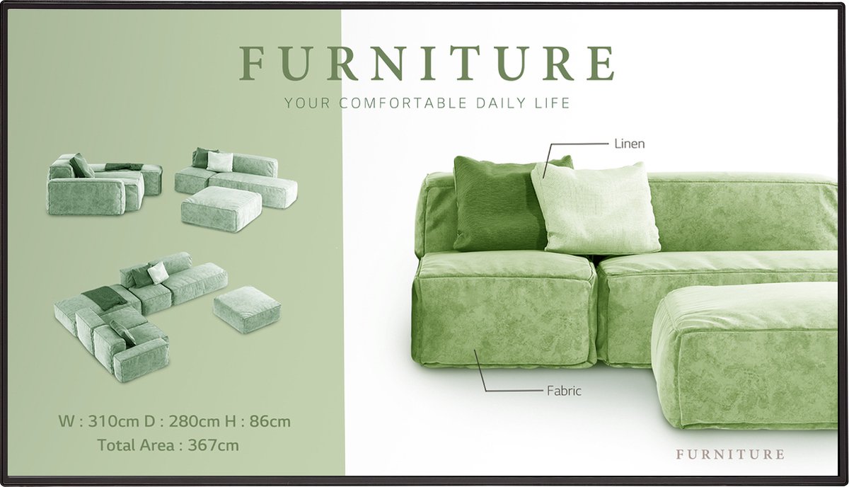 LG Electronics 49UM5N-H Digital Signage display Energielabel: G (A - G) 124.5 cm 49 inch 3840 x 2160 Pixel 24/7