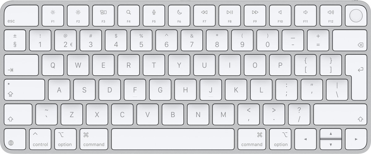 Apple Magic Keyboard Met Touch Id Voor Mac Apple Silicon Nederlands Draadloos Toetsenbord Wit