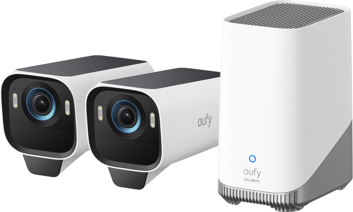 Eufy Eufycam S3 Pro 2+1 Slimme Binnen- / Buitencamera Wit