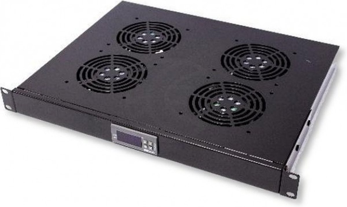 LogiLink FAU04FB 19 inch 4 x Ventilator voor patchkast Zwart