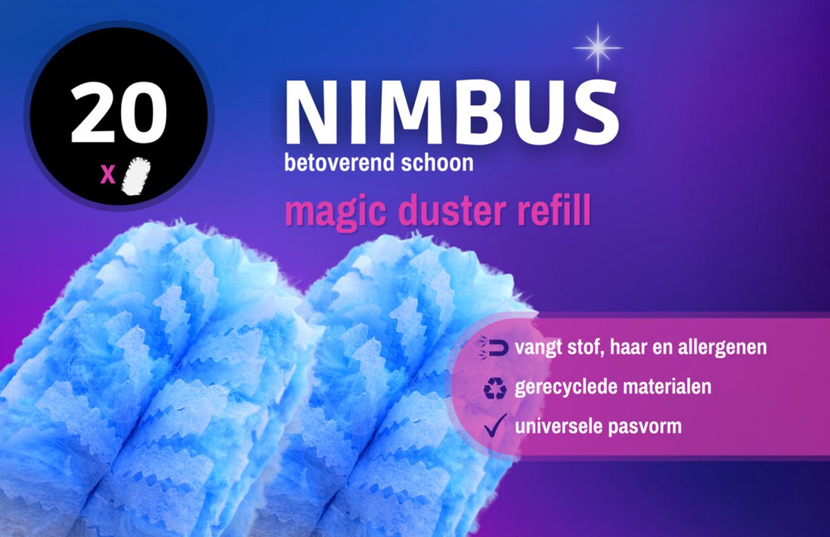 20x NIMBUS Magic Duster Navulling 20 stuks