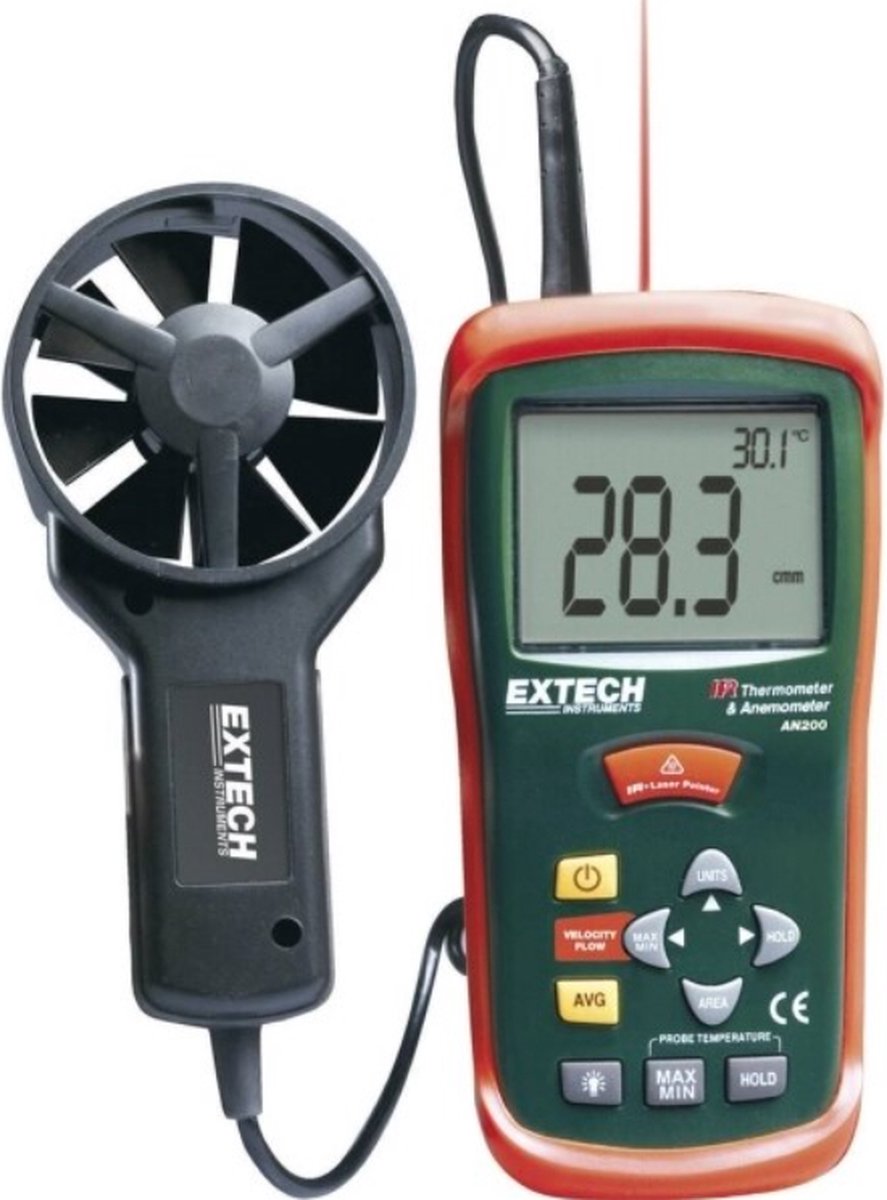Extech AN200 Windmeter 0.4 tot 30 m/s