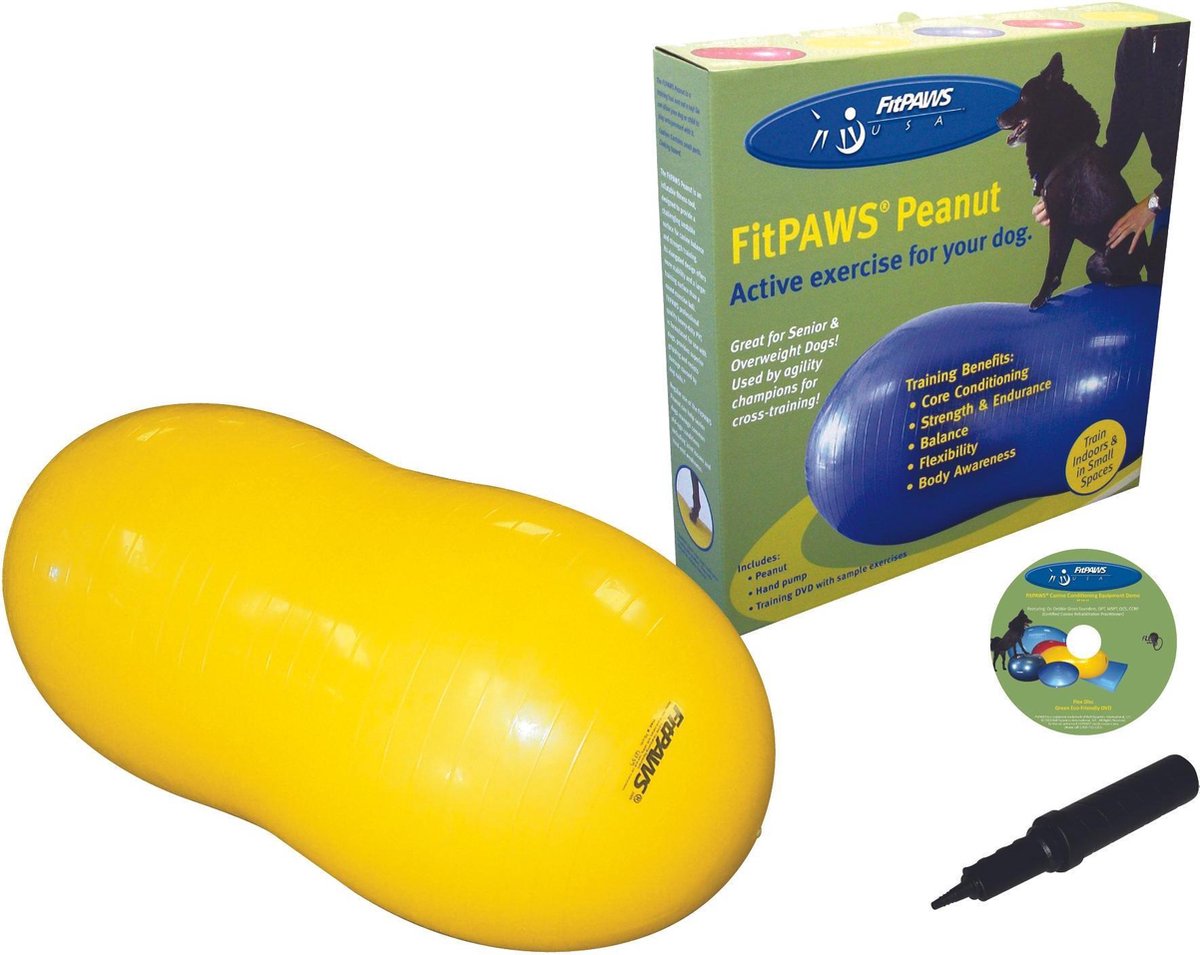 FitPAWS Peanut - Zonder noppen - Geel - 70cm