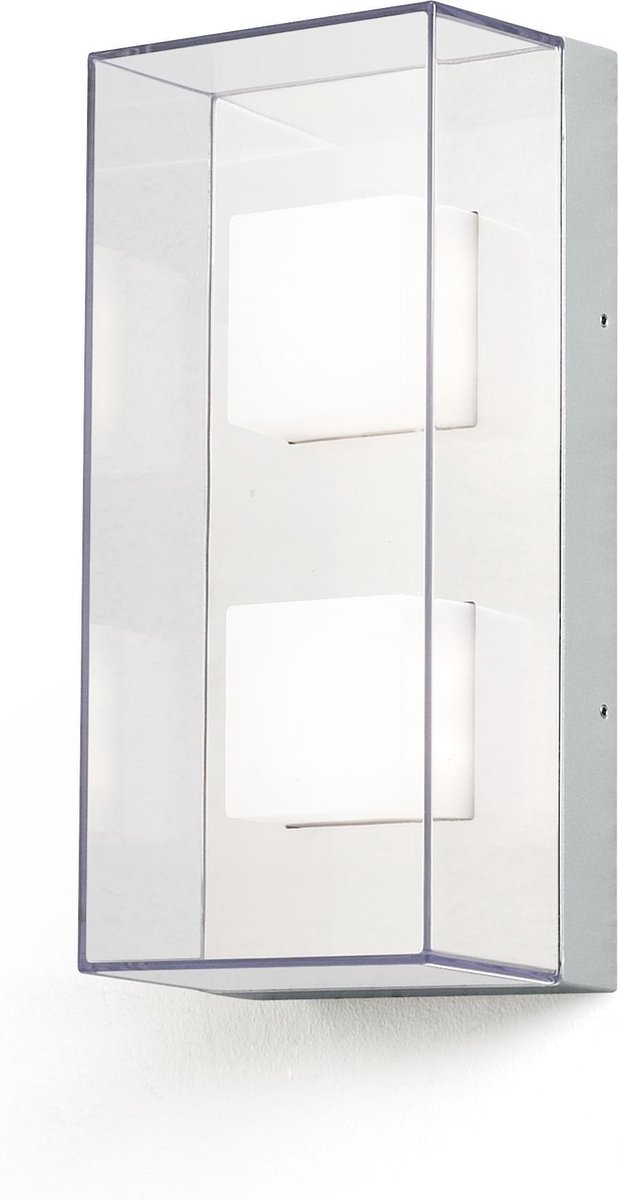 Konstsmide Sanremo Double 7936-310 LED-buitenlamp (wand) Energielabel: F (A - G) LED LED vast ingebouwd 8 W Grijs-aluminium