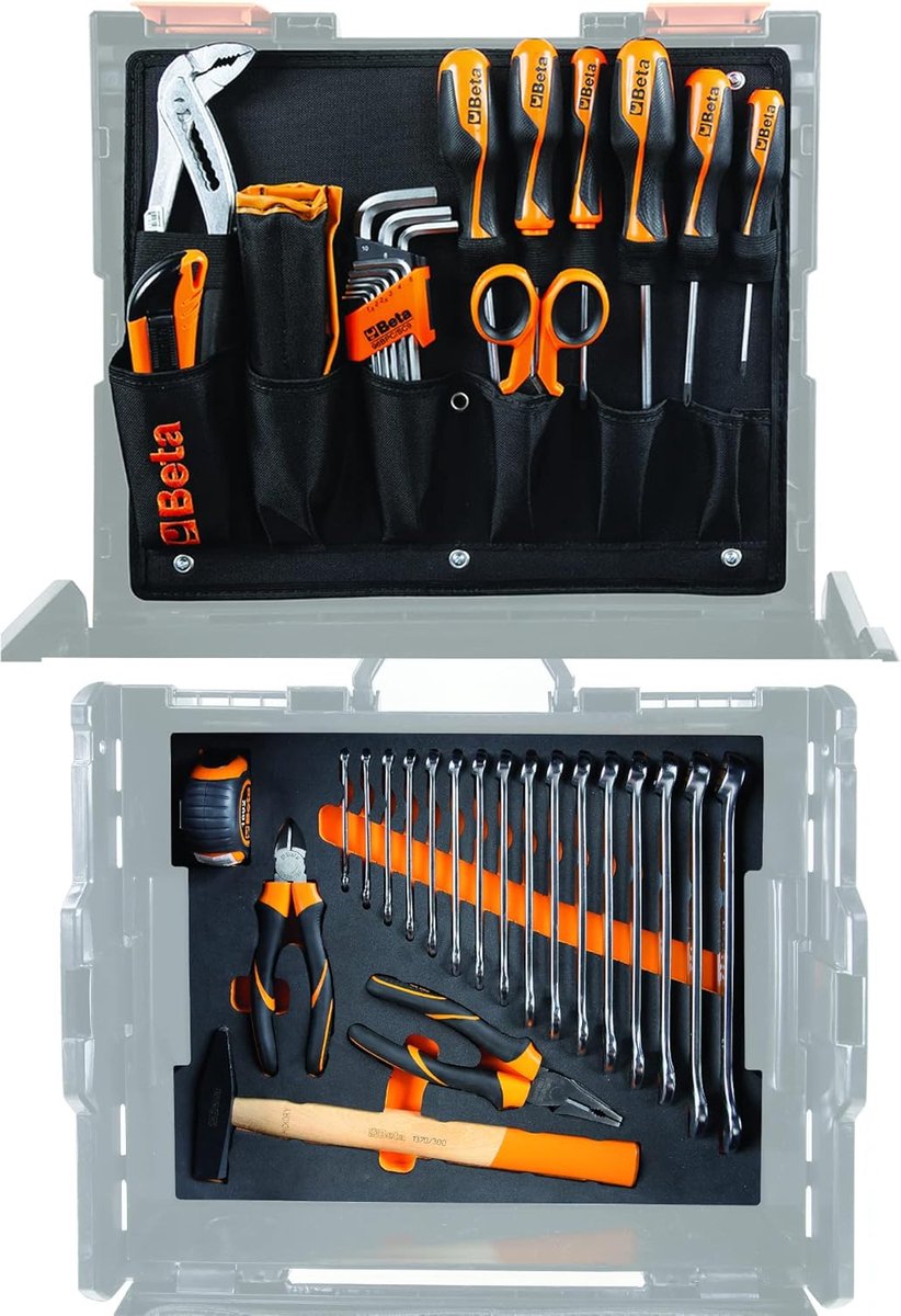 Beta 5990V1 44-delig assortiment gereedschap voor transportkoffer COMBO C99V1 | in EVA foam inlegbak - 059900001 059900001