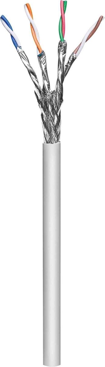 Intellinet 705035 Installatiekabel CAT 6A S/FTP Grijs 305 m
