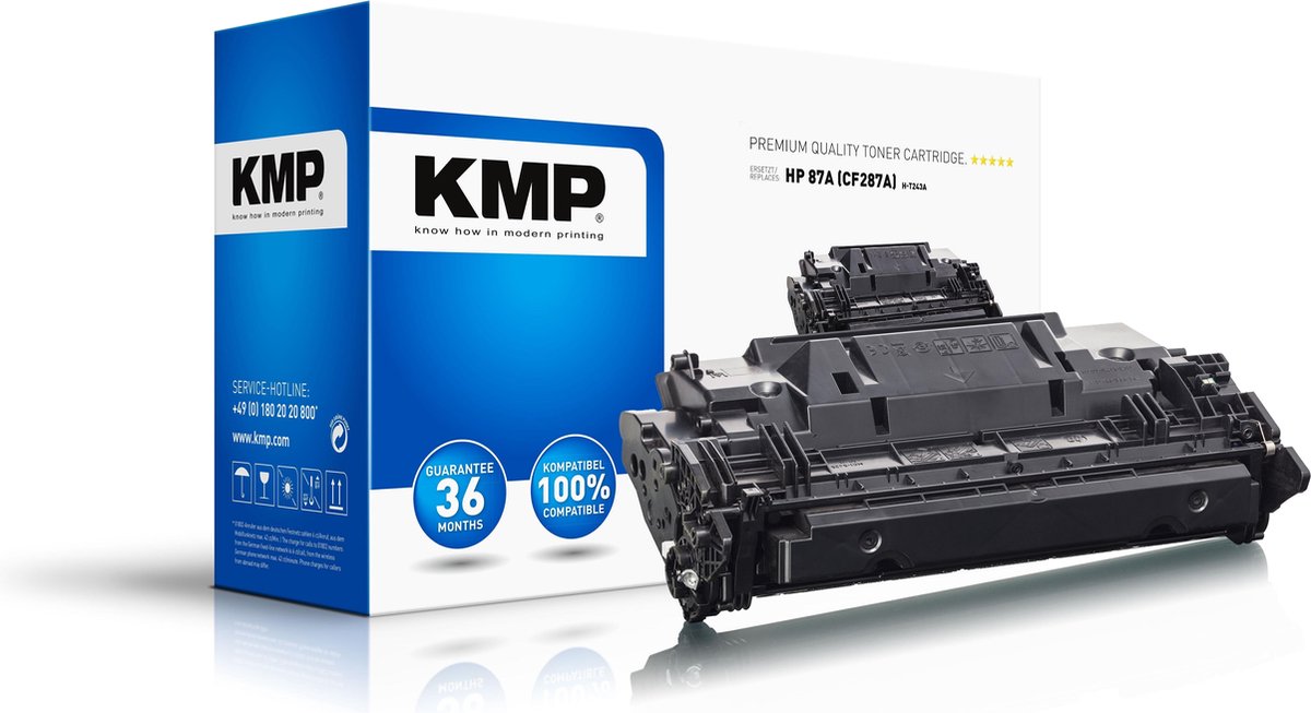 KMP Toner vervangt HP 87A, CF287A Compatibel Zwart 9000 bladzijden 2540,0000 2540,0000