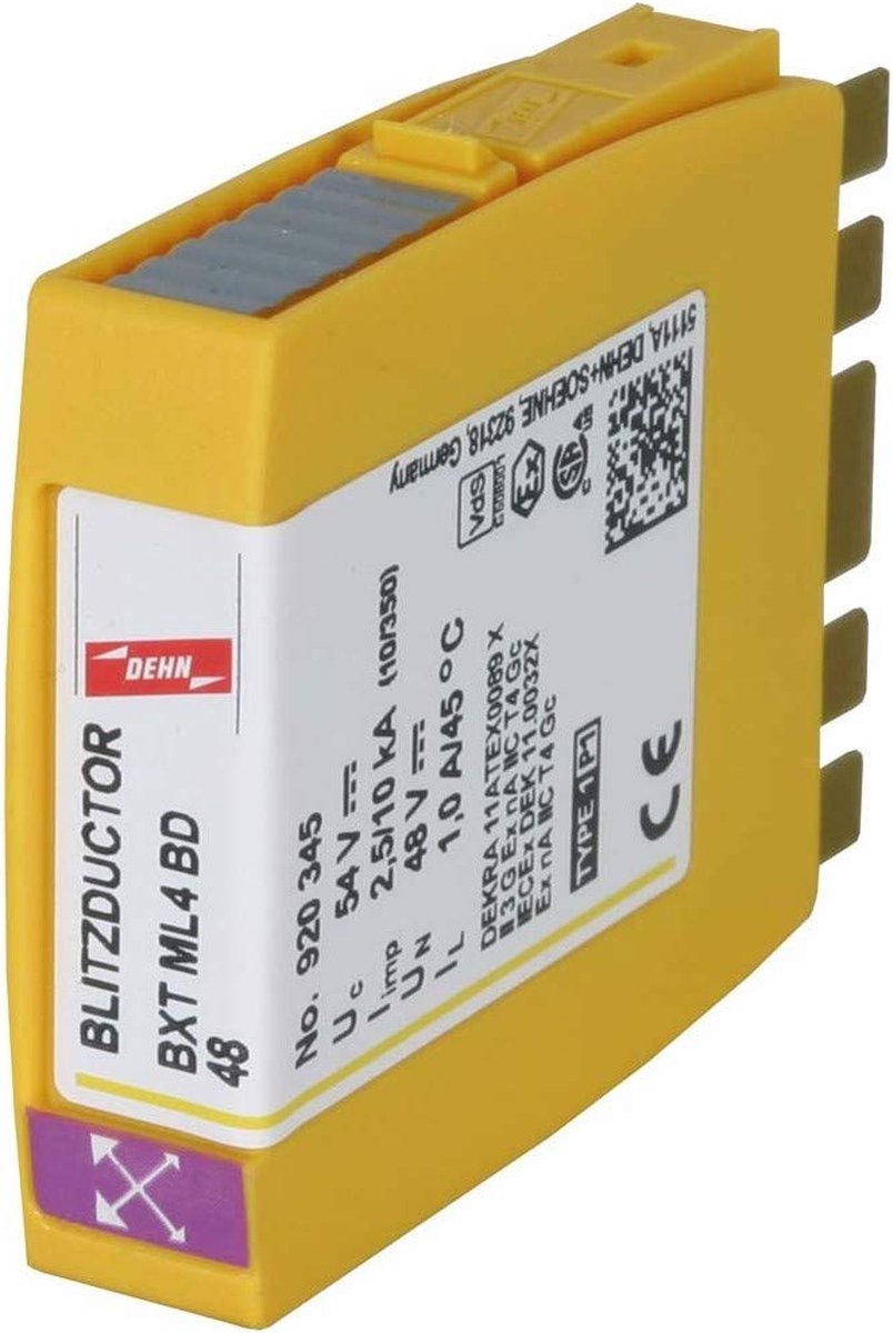 DEHN 920345 BXT ML4 BD 48 Combi-afleider Overspanningsbeveiliging voor: Verdeelkast 20 kA 1 stuk(s)