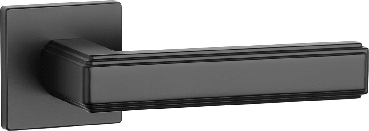 Aprile Massieve Deurkruk Raflesia Zwart Op Vierkant Rozet