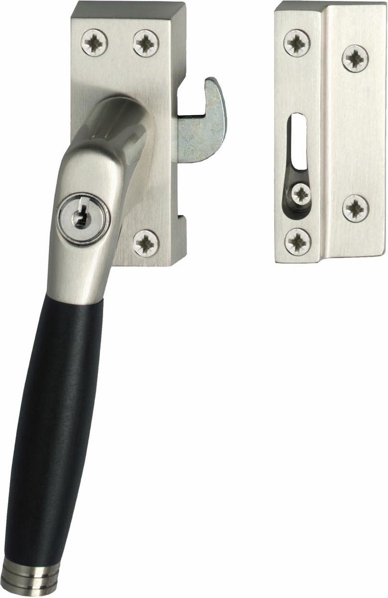 Intersteel Raamsluiting afsluitbaar SKG1 rechts Ton 222 nikkel mat/ebbenhout