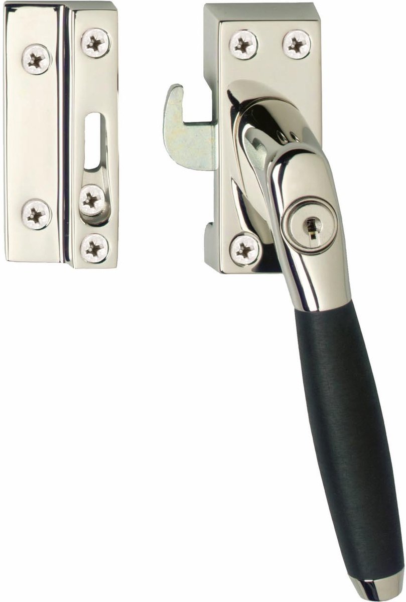 Intersteel Raamsluiting Ton 400 afsluitbaar SKG1 nikkel/ebbenhout